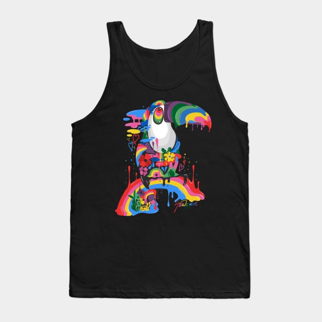 Trippy Tropical Toucan Tank Top by ms_wearer